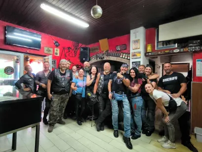 S kolegama bajkerima nikad nije dosadno/Foto: Privatni album