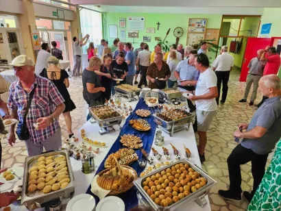 Za laureate i uzvanike pripremljen je stol pun domaćih delicija koje su pripremili majstori kuhinje daruvarskog restorana Terasa/Foto: Nikica Puhalo/MojPortal.hr
