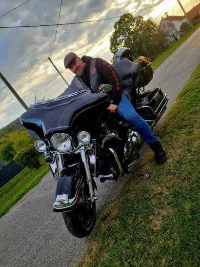 Dalibor na novom Harleyu/Foto: Privatni album
