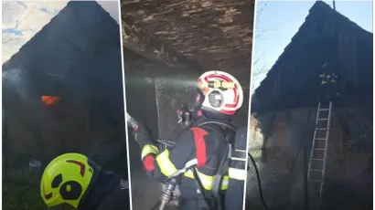 Prizori s mjesta požara/Foto: JVP Garešnica