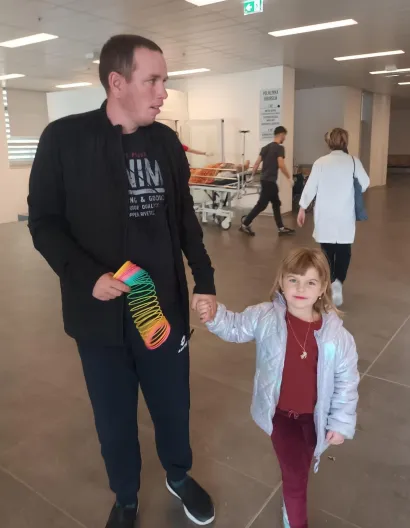 S malenom Emom kod liječnika/Foto: Privatni album