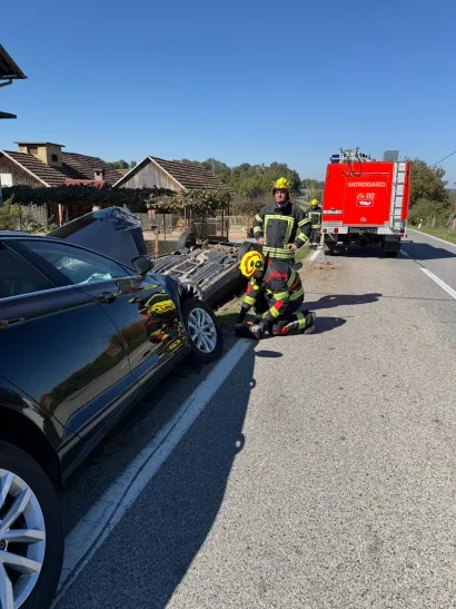 Članovi DVD-a Pakrac na intervenciji u Omanovcu/Foto: DVD Omanovac