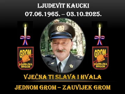 Udruga ratnih veterana 2. gardijske brigade "Gromovi" također se oprostila od svog suborca