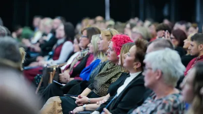 Zagreb, 061025.Kongresna dvorana Velesajam.Ministarstvo znanosti, obrazovanja i mladih dodijelilo nagrade najboljim odgojno-obrazovnim djelatnicima povodom Svjetskog dana ucitelja.Foto: Lucija Ocko/CROPIX