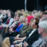 Zagreb, 061025.Kongresna dvorana Velesajam.Ministarstvo znanosti, obrazovanja i mladih dodijelilo nagrade najboljim odgojno-obrazovnim djelatnicima povodom Svjetskog dana ucitelja.Foto: Lucija Ocko/CROPIX