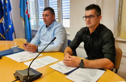 Vijećnici SDP-a Libor Malina i Saša Žarković/Foto: Nikica Puhalo/MojPortal.hr