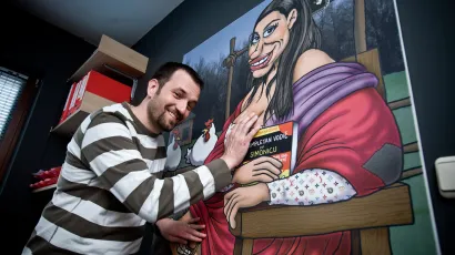 Nikola Plečko, ilustrator i dizajner koji se krije iza pseudonima Nik Titanik/Foto: Goran Mehkek/CROPIX