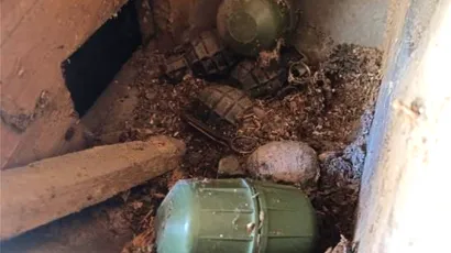 Bombe su pronađene u kući u naselju Dobra Kuća u Općini Đulovac/Foto: PU bjelovarsko-bilogorska