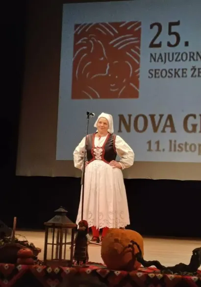 Kristina je dostojno predstavila svo kraj/Foto: Općina Šandrovac