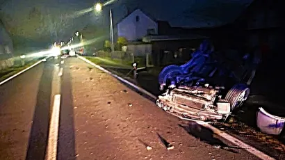 Prizor s mjesta nesreće/Foto: JVP Garešnica