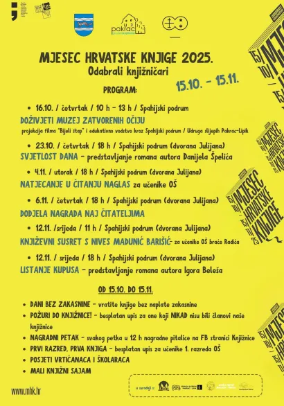 Pakračka knjižnica pripremila je bogat program povodom ovogodišnjeg Mjeseca knjige