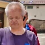 Predsjednik Udruge slijepih Daruvar Damir Bokun vodio je šetnju/Foto: Tomislav Kukec/ MojPortal.hr