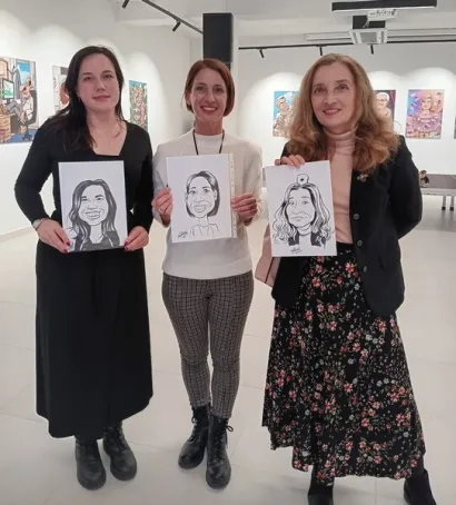 I gradonačelnica i njezine suradnice kući su ponijele karikature/Foto: Sonja Švec Španjol