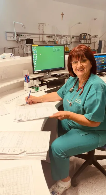 U dežurstvima je provela osam godina radnog staža/Foto: Privatni album