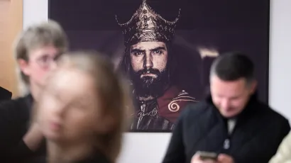 Suvremena interpretacija predaje o krunidbi kralja Tomislava/Foto: Nikola Vilic/CROPIX