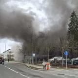 Gust dim u centru Lipika/Foto: Lipički Compas