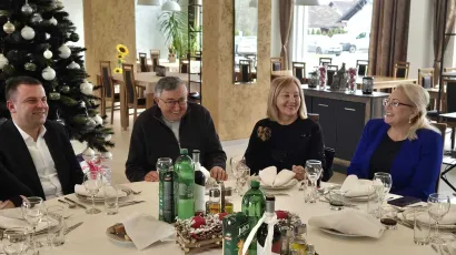 Hrebak je u Sarajevo došao s bivšom gradonačelnicom Bjelovara Đurđom Adlešič/Foto: Grad Bjelovar