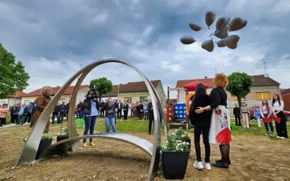 U nebo je pu&scaron;teno 10 balona za Mirelinih 10 godina života/Foto: Nikica Puhalo/MojPortal.hr