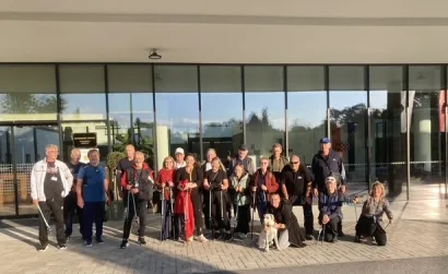 Prije polaska u &scaron;etnju do Vezmarove kule/Foto: Veteranski centar Daruvar