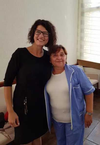 Marta Sučanji s Anamarijom &Scaron;epl, glavnom sestrom i pomoćnicom ravnatelja Daruvarskih toplica za sestrinstvo/Foto: Privatni album