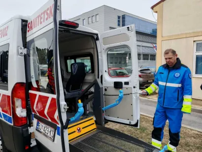 Sanitetsko vozilo je prilagođeno za osobe s invaliditetom/ Foto: Martina Čapo