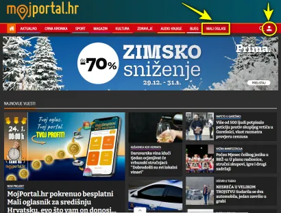 Sve kreće od naslovnice i izbornika...