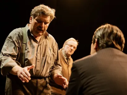 Uloge u predstavi imaju i Bojan Navojec i Bogdan Diklić/Foto: KMC Bjelovar 