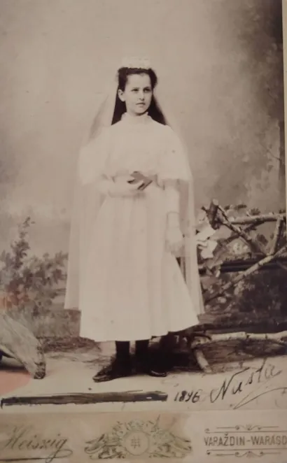 Nasta Rojc kao djevojčica/Foto: Državni arhiv u Bjelovaru