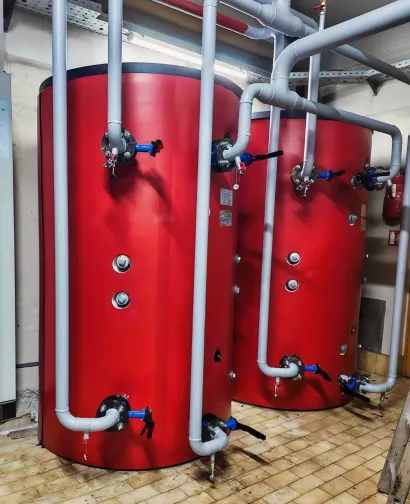 Spremnici za vodu instalirani u kotlovnici/Foto: Daruvarske toplice