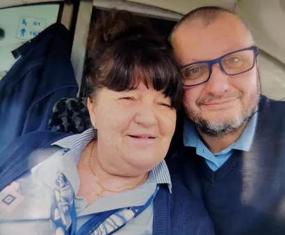 S kolegom na jednoj od vožnji zagrebačkim ulicama/Foto: Privatni album