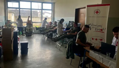 Akcija je održana u vojarni Bilogora/Foto: Crveni križ Bjelovar