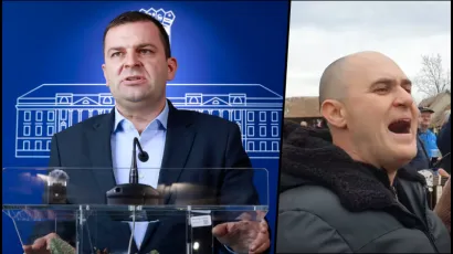 Dario Hrebak je najavio da zbog Dabre neće doći na sljedeći sastanak koalicije/Foto: Damjna Tadić/CROPIX, screenshot 