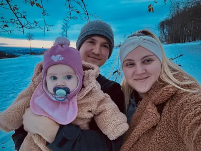 Enea i Damir s malenom Deniz/Foto: Privatni album