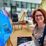 Dalija Penezić iz Sirača voli slikati u stilu francuskog slikara Claudea Moneta/Foto: Nikica Puhalo/MojPortal.hr