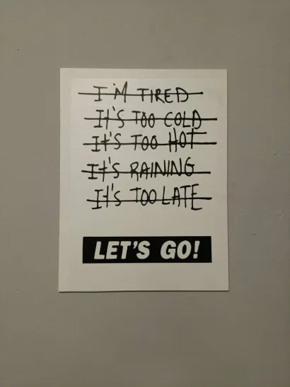 Motivirajuće poruke za buduće vježbače/Foto: EBB