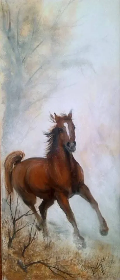 Obožava slikati konje/Foto: Privatni album