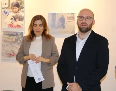 Gradonačelnik Pakraca Tomislav Novinc i ravnateljica pakračkog muzeja Jelena Hihlik/Foto: Pakrački list