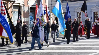 Mimohod pobjednika u Pakracu/ Foto: Pakrački list