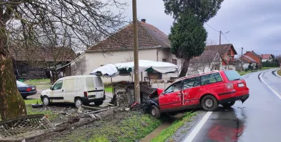 Prizor s mjesta nesreće u Velikom Grđevcu/Foto: Čitatelj