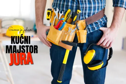 Part of construction worker with tools belt