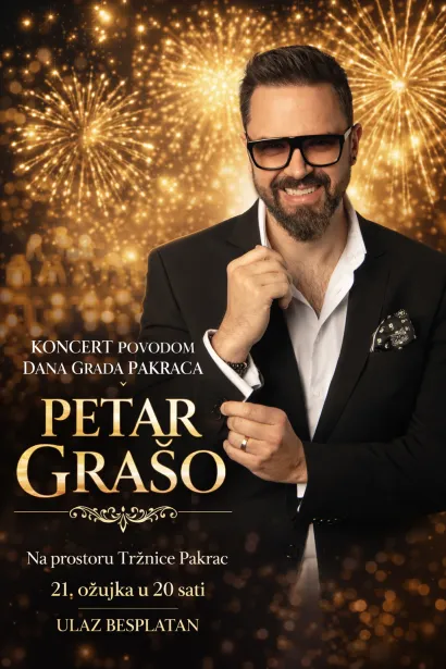 Petar Gra&scaron;o održat će koncert povodom Dana Grada Pakraca