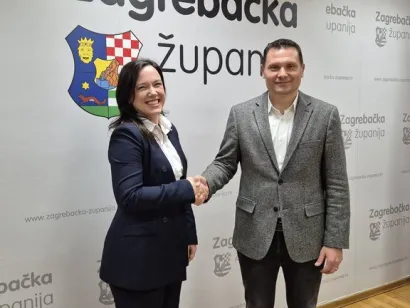 Čazmanska gradonačelnica i zamjenik zagrebačkog župana/Foto: Zagrebačka županija
