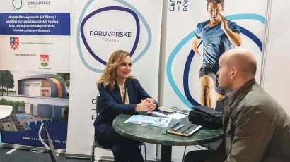 Voditeljica Odjela prodaje i marketinga Melita Barto&scaron; na međunarodnom sajmu Place2go/Foto: Daruvarske toplice