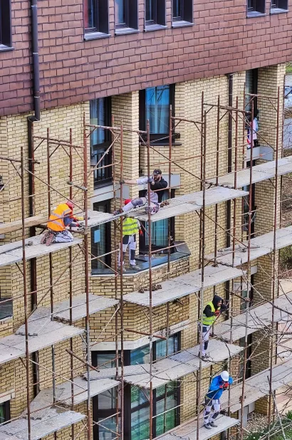 Radovi na fasadi/Foto: Nikica Puhalo/MojPortal.hr