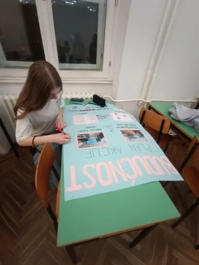 Učenice su marljivo radile na ovome projektu/Foto: Gimnazija Bjelovar