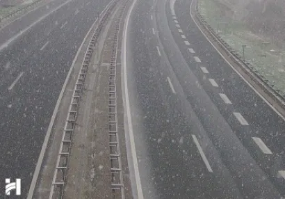 Snijeg je pao u Gorskom kotaru/Foto: HAK