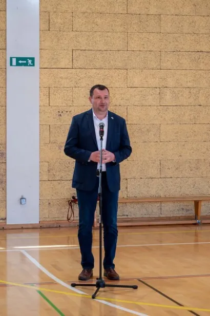 Okupljene e pozdravio gradonačelnik Daruvara Damir Lneniček/Foto: Predrag Uskoković