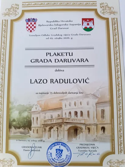 Najnovije priznanje/Foto: Lazo Radulović