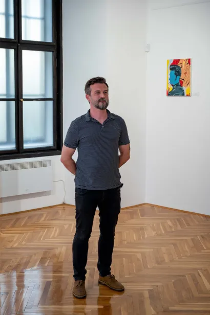 Autor ove zanimljive izložbe Zvonimir Haramija/Foto: Predrag Uskoković/Grad Daruvar