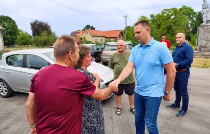 Župana Maru&scaron;ića dočekali su i mje&scaron;tani/Foto: BBŽ